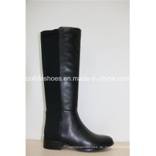 Attraktive Mode Sexy Frauen Leder Lange Schnee Stiefel